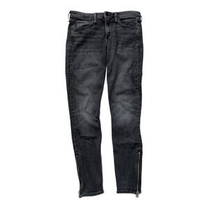 Rag & Bone Gray Jeans - 26 Waist - Zipper Detail - Mid-Rise Skinny - Like New